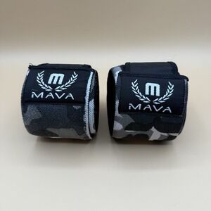 Mava Camo Wrist Wraps for Weightlifting – Strength Training Support